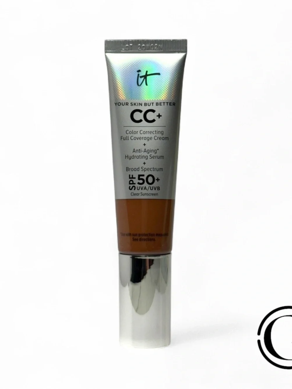 It Cosmetics CC+ Your Skin But Better Full Cover Cream DEEP BRONZE 1.08oz NIB